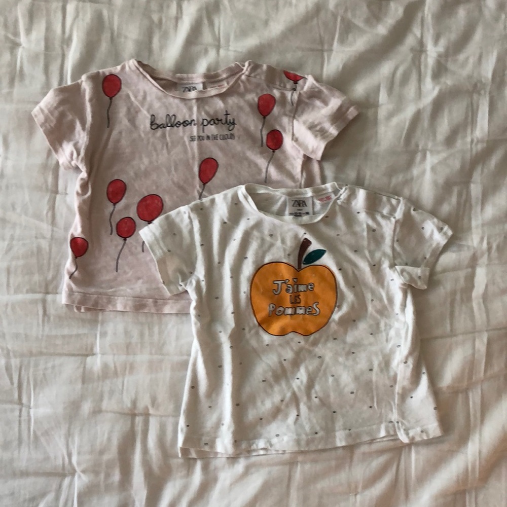 Bundle of two Zara Baby Tees